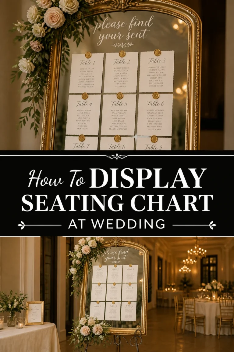 💌 How To Display Seating Chart At Wedding