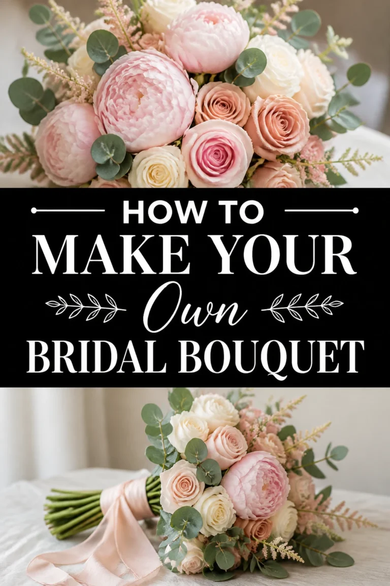 💐 How To Make Your Own Bridal Bouquet