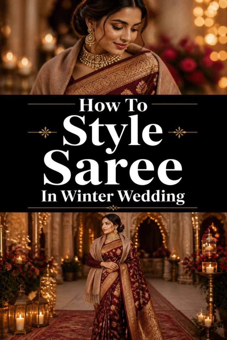 ❄️ How To Style Saree In Winter Wedding